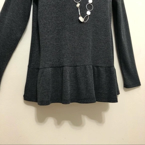 Jane and Delaney Long Sleeve Waffle Fabric Top - Picture 3 of 7